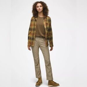 PRANA Halle Pants in Light Tan Utility Hiking Pants Lightweight Size 12